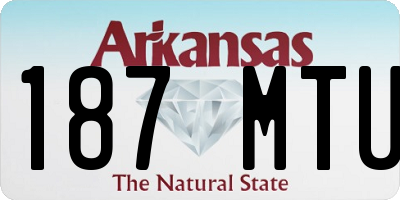 AR license plate 187MTU