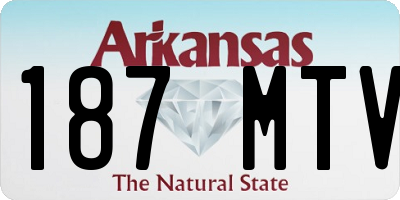AR license plate 187MTV