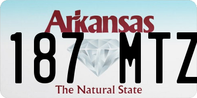 AR license plate 187MTZ