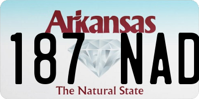 AR license plate 187NAD