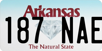 AR license plate 187NAE