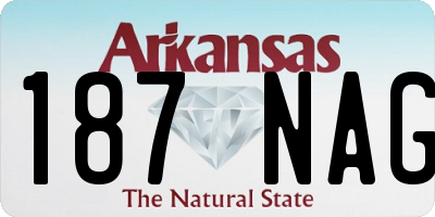 AR license plate 187NAG