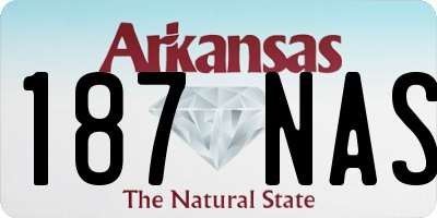 AR license plate 187NAS
