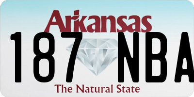 AR license plate 187NBA