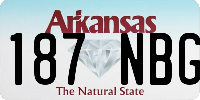 AR license plate 187NBG