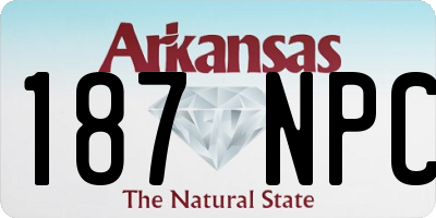 AR license plate 187NPC