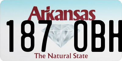 AR license plate 187OBH