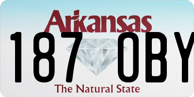 AR license plate 187OBY