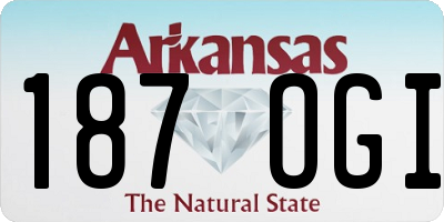 AR license plate 187OGI
