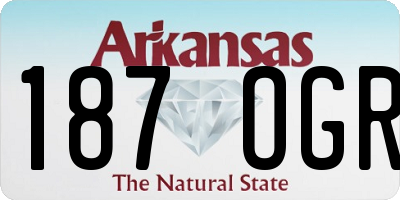 AR license plate 187OGR