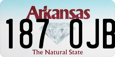 AR license plate 187OJB