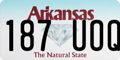 AR license plate 187UOQ