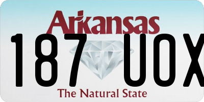 AR license plate 187UOX