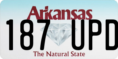 AR license plate 187UPD