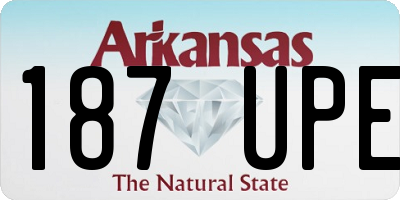 AR license plate 187UPE