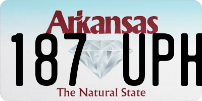 AR license plate 187UPH