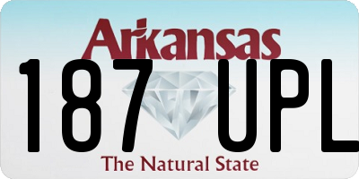 AR license plate 187UPL