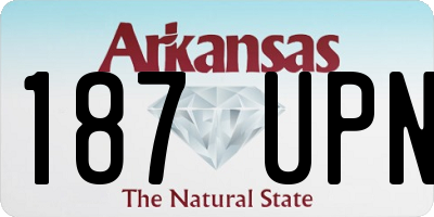 AR license plate 187UPN