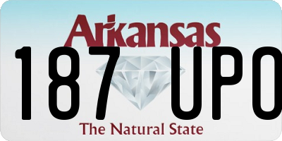 AR license plate 187UPO