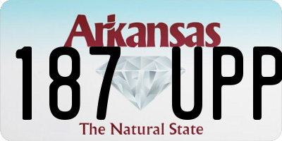 AR license plate 187UPP