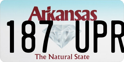 AR license plate 187UPR