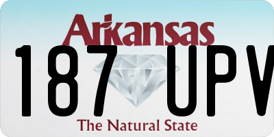 AR license plate 187UPV
