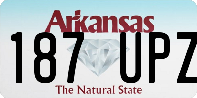 AR license plate 187UPZ