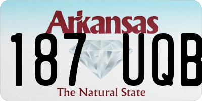 AR license plate 187UQB