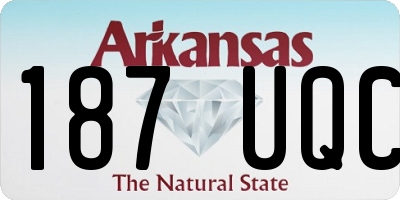 AR license plate 187UQC