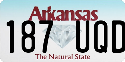 AR license plate 187UQD