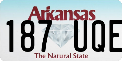 AR license plate 187UQE