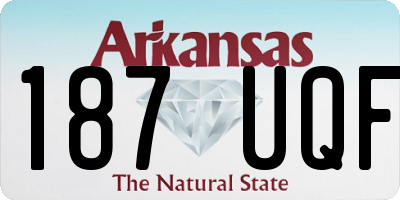 AR license plate 187UQF