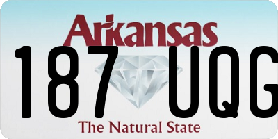 AR license plate 187UQG
