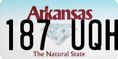 AR license plate 187UQH