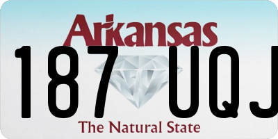AR license plate 187UQJ
