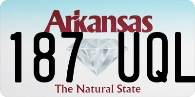 AR license plate 187UQL