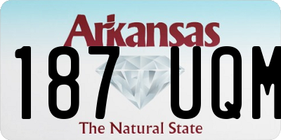 AR license plate 187UQM