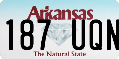AR license plate 187UQN