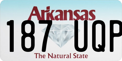 AR license plate 187UQP