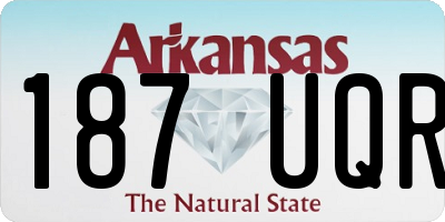 AR license plate 187UQR