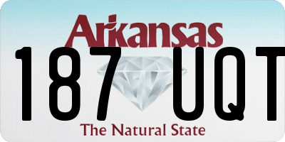 AR license plate 187UQT