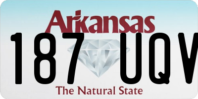 AR license plate 187UQV