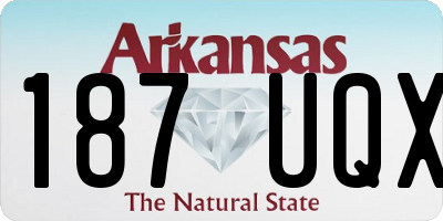 AR license plate 187UQX