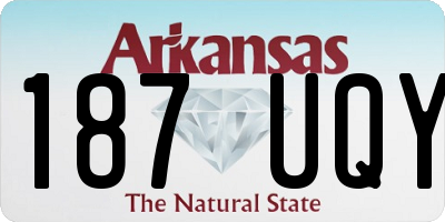 AR license plate 187UQY