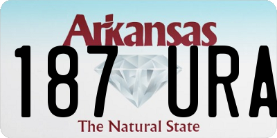 AR license plate 187URA