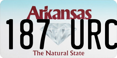AR license plate 187URC