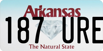 AR license plate 187URE