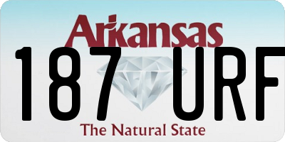 AR license plate 187URF