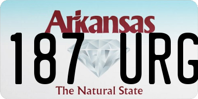 AR license plate 187URG