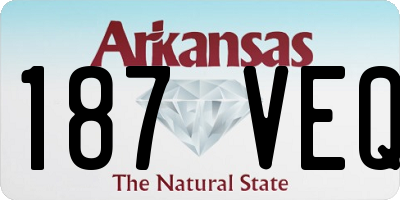 AR license plate 187VEQ